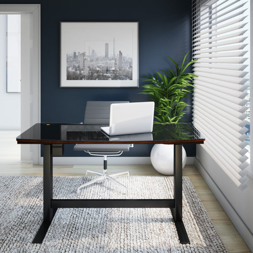 Twin Star Home Tedford Glass Standing Desk & Reviews Perigold